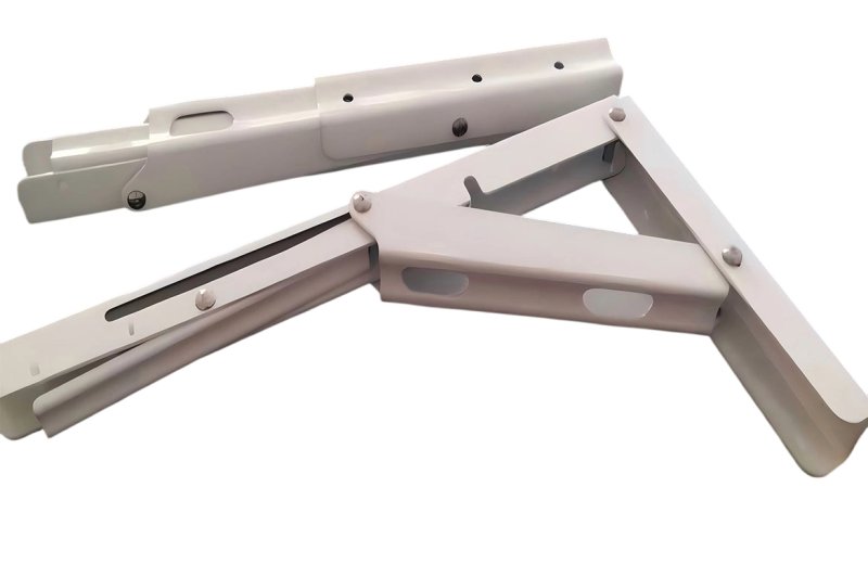 Carbon steel spray-coated foldable table support frame
