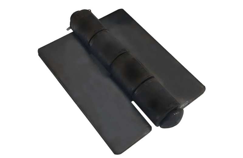 Heavy-duty four-section welded iron hinge