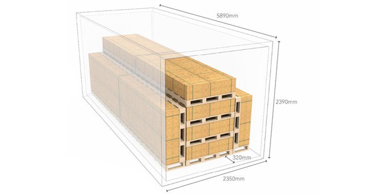 12 Pallets / Container