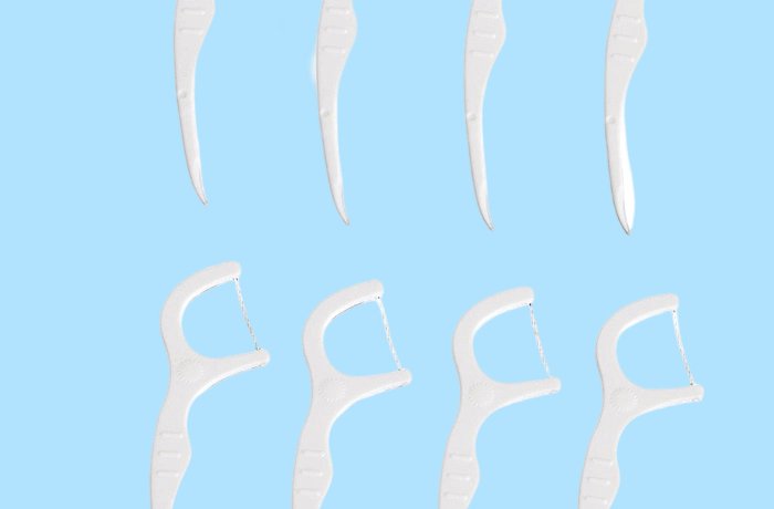 Toothpick at one end