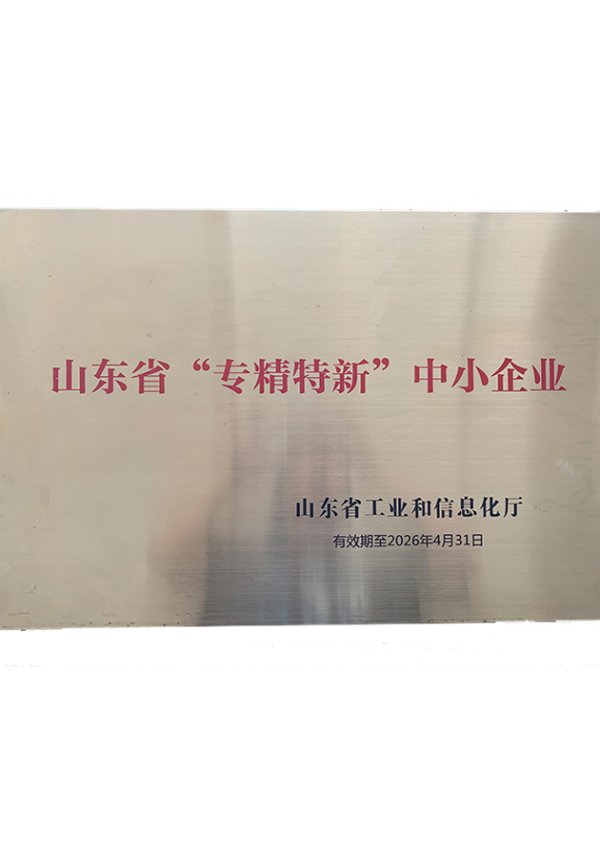 Specialized, Refined, Unique and Innovative Industries - Shandong Province