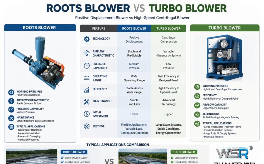 Roots Blower vs Turbo Blower: Understanding the Differences and Choosing the Right Air Solution