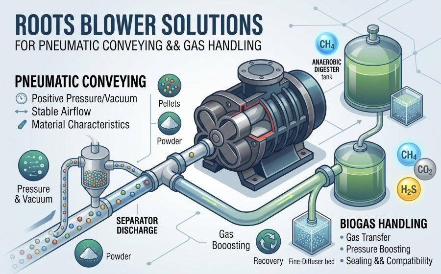 Roots Blowers for Pneumatic Conveying