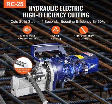 Portable Rebar Cutter RC-25(max. cutting 25mm rebar)