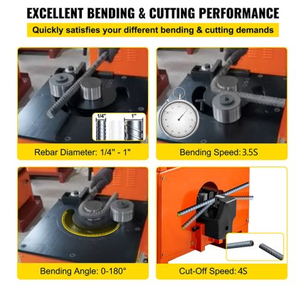 Rebar Bender Cutter RBC-25 Bending Cutting up to 25mm