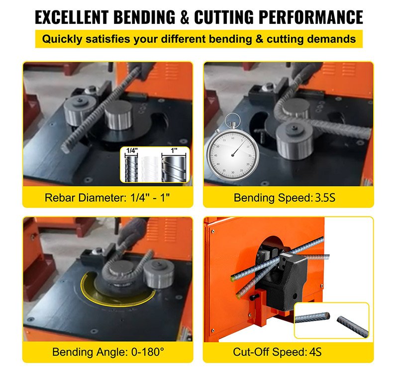 Rebar Bender Cutter RBC-25 Bending Cutting up to 25mm