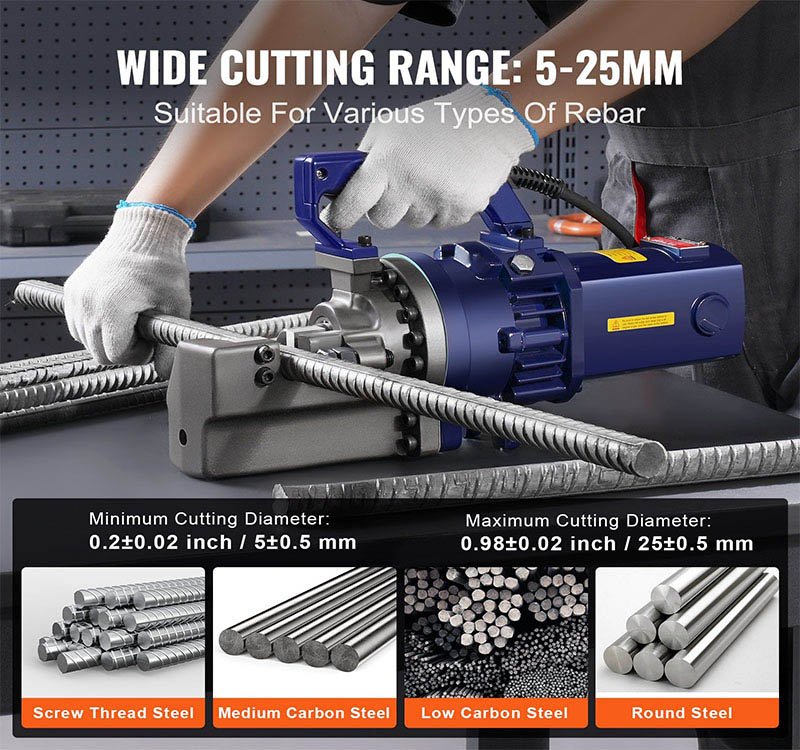 Portable Rebar Cutter RC-25(max. cutting 25mm rebar)