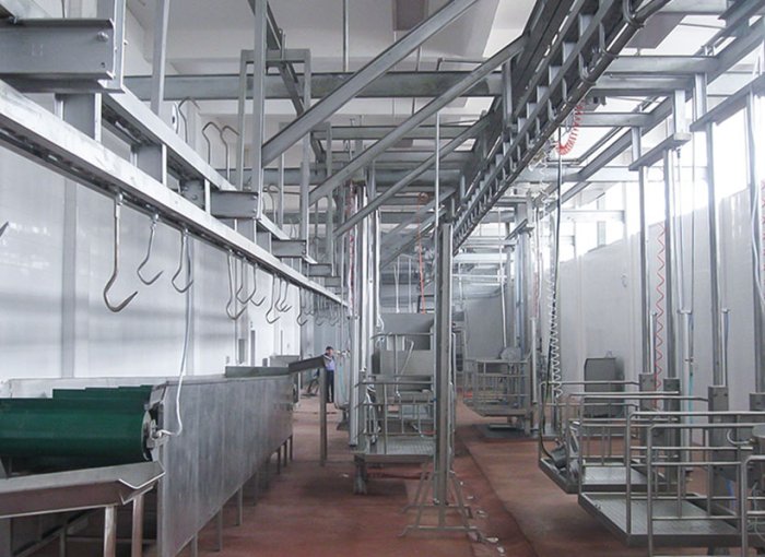 Red Viscera Hanging Conveyor