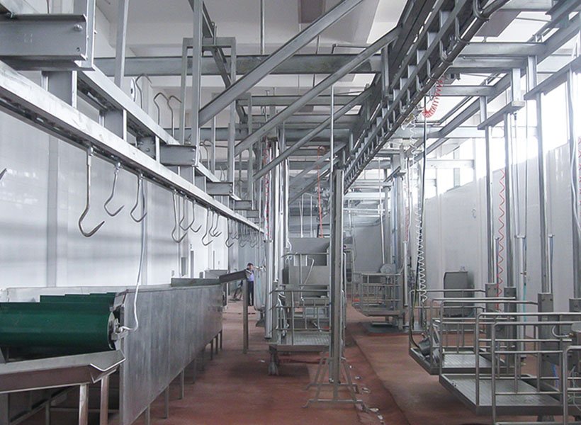 Red Viscera Hanging Conveyor