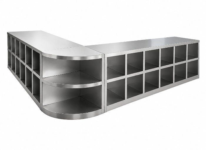 Stainless Steel Shoe Changing Bench