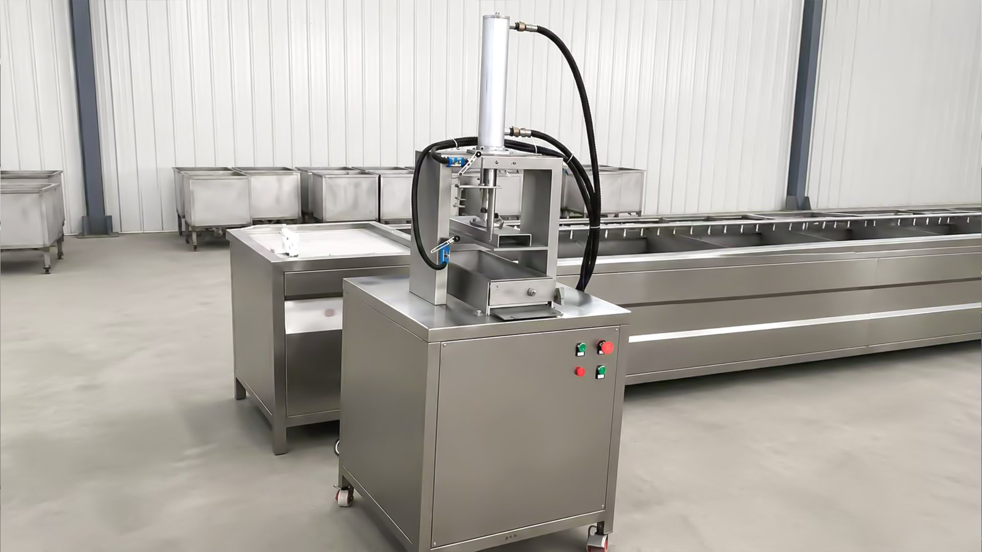 Гидравлический пресс для мяса SUS304 Henger Global HE-MP001 3D, заводской цех