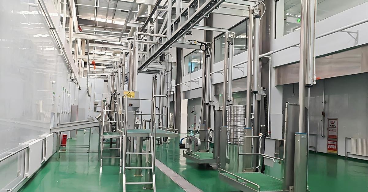 Henger Technology slaughter line equipment configuration in full production line workshop real shot
