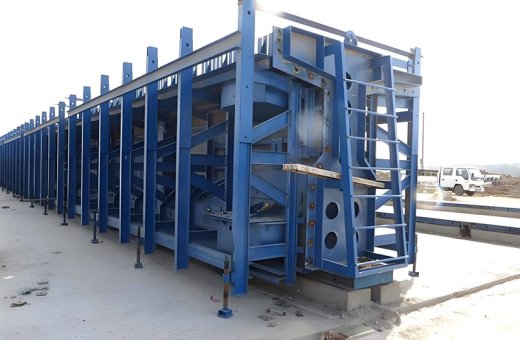 What sensor devices are used in a bridge structural health monitoring system?