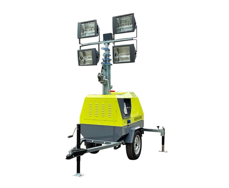 7m Trailer hand-lifting mobile light tower