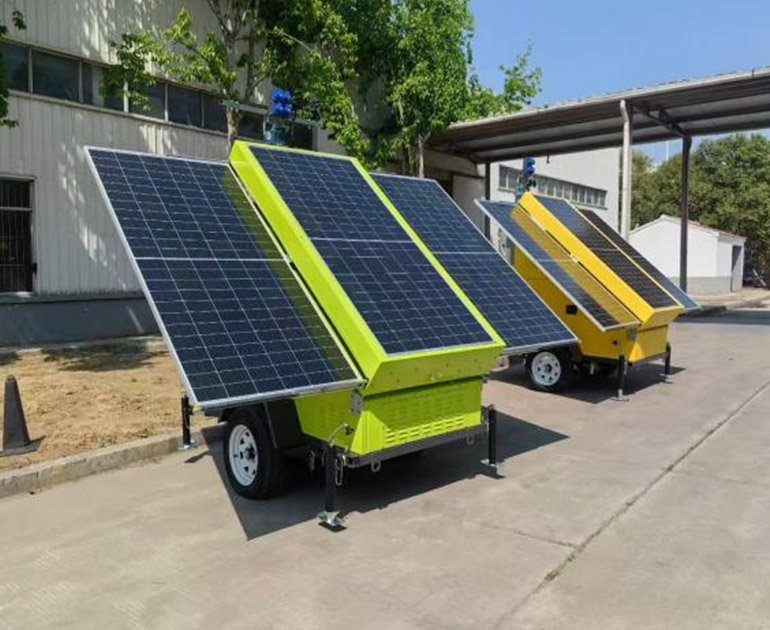 7m/9m Trailer Type Solar Powered Mobile Lighting Vehicle