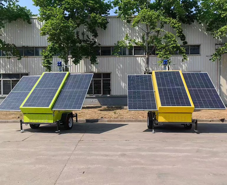 7m/9m Trailer Type Solar Powered Mobile Lighting Vehicle