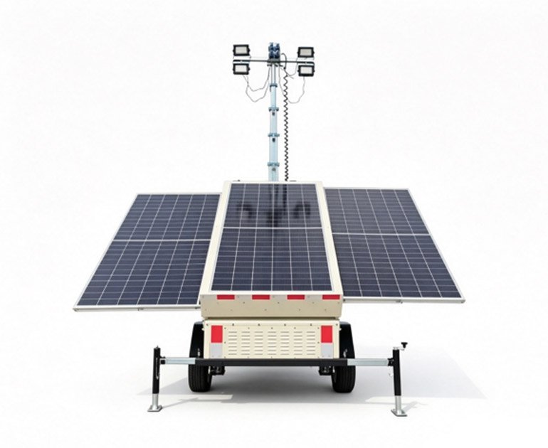 7m/9m Trailer Type Solar Powered Mobile Lighting Vehicle