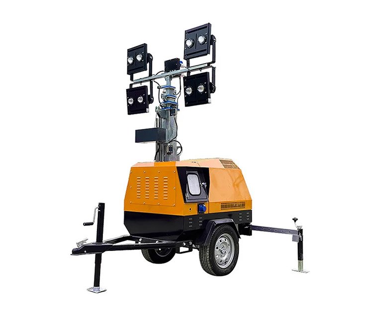 7m Trailer electric lifting mobile light tower