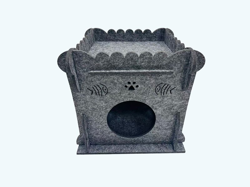 Pet House Multi-Functional Felt Cat Bed And Hideaway