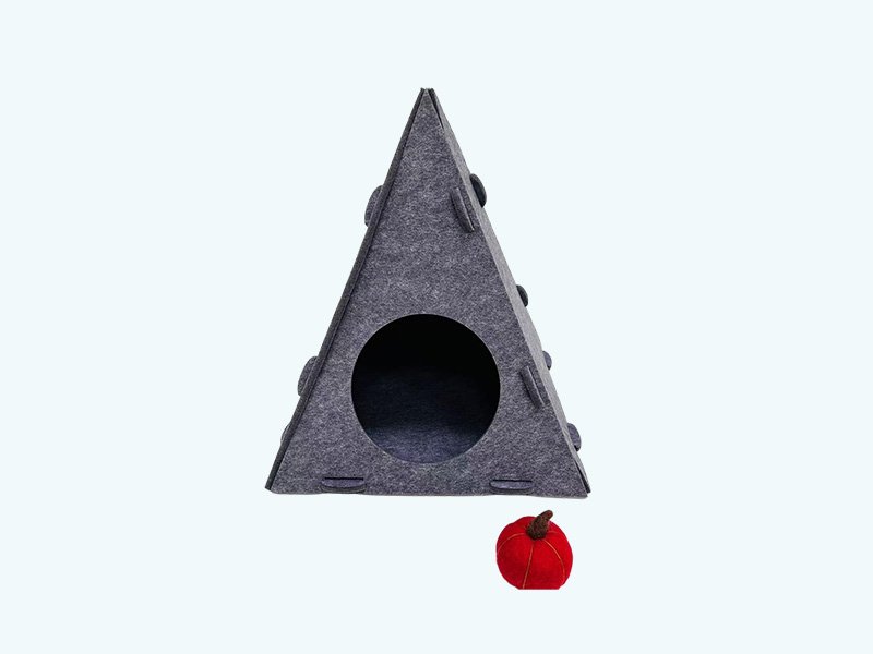 Cat House for Kitten, Felt Cubby Covered Bed