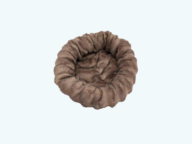 Cozy Round Faux Fur Pet Bed For Your Furry Friends