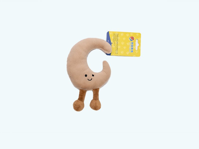 Smiling Crescent Catnip Plush Toy