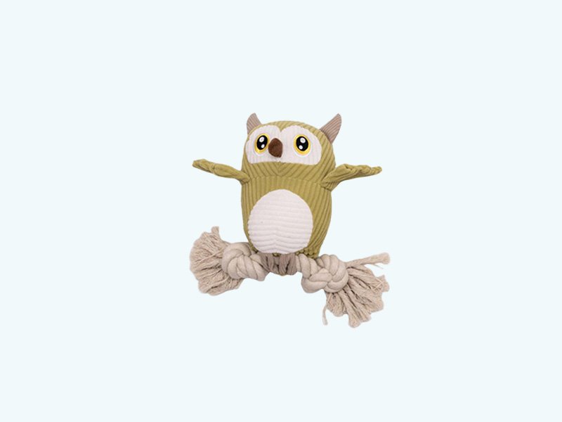 Owl Squeaky Dog Toy