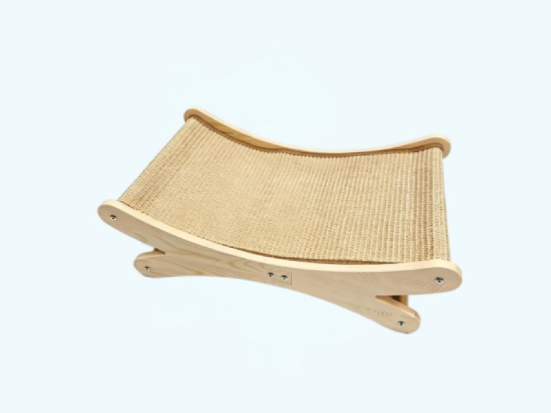 Wooden Cat Bed and Cat Scratching Board
