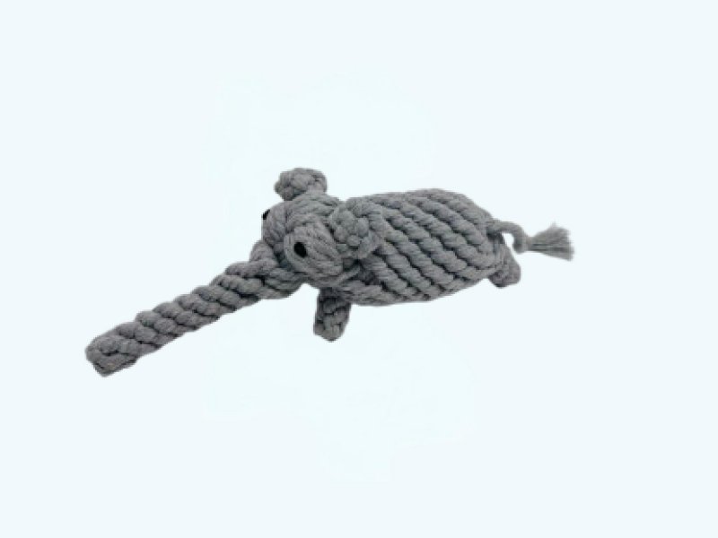 Handmade Cotton Rope Elephant Dog Toy