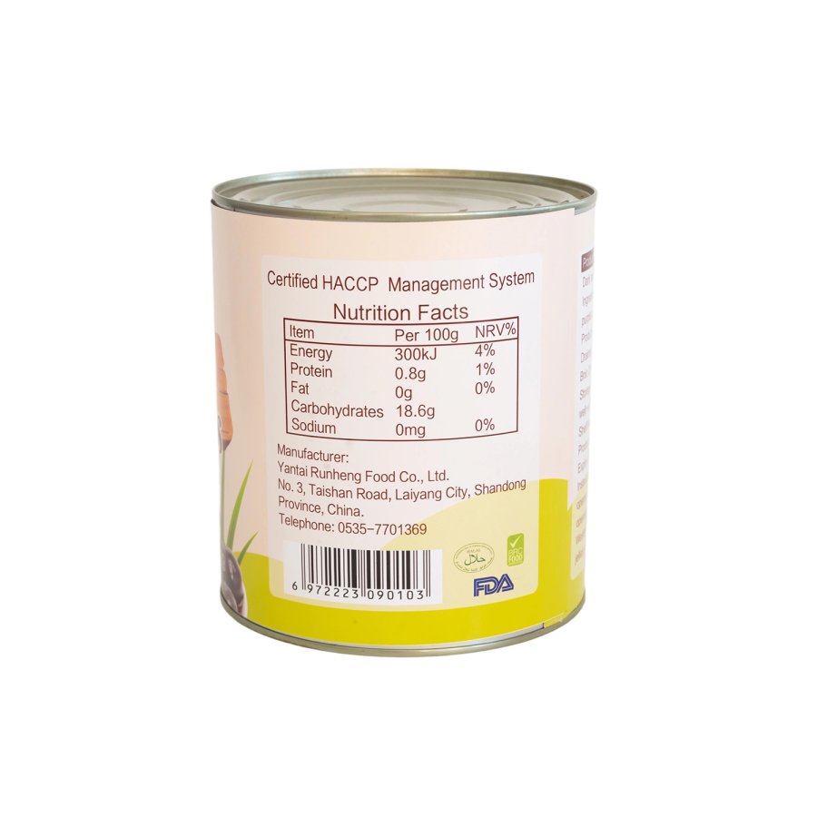 3000g natural black pitted cherries in can