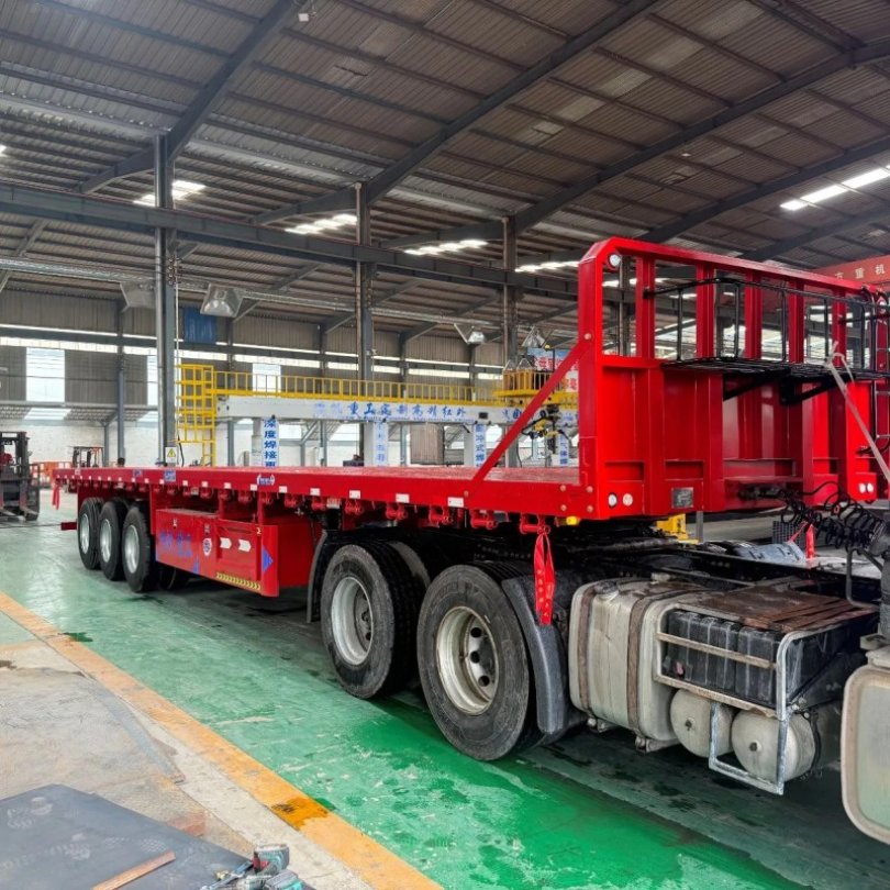 3-Axle Flatbed Semi-Trailer