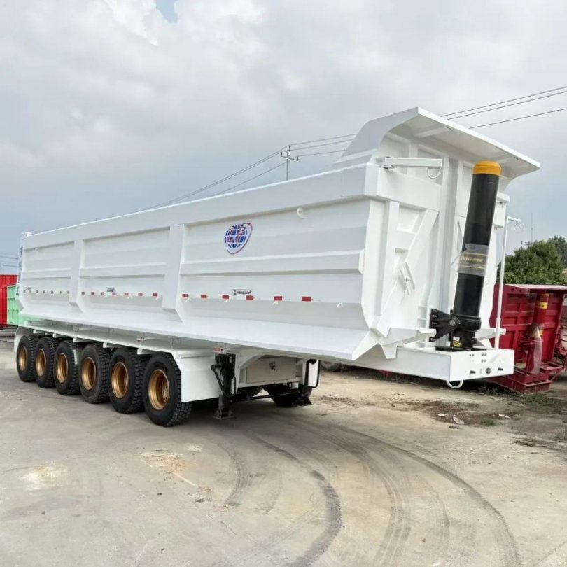 3 Axles U Shape Tipper Dupm Semi Trailer