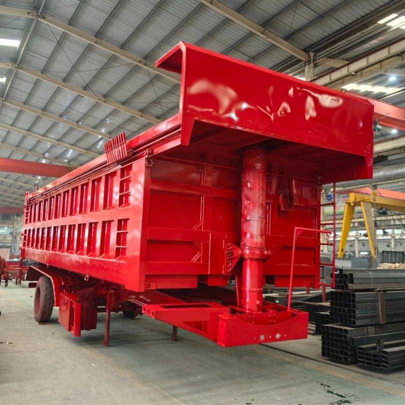 Efficiency Unloading Durable Top-Tier Rear Dump Semi-Trailer
