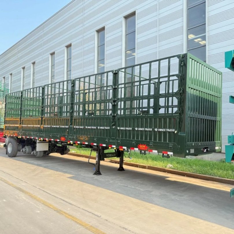 3 Axle 4 Axle Side Wall Semi Trailer