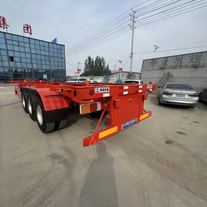 High-Efficiency Container Transport Semi-Trailer