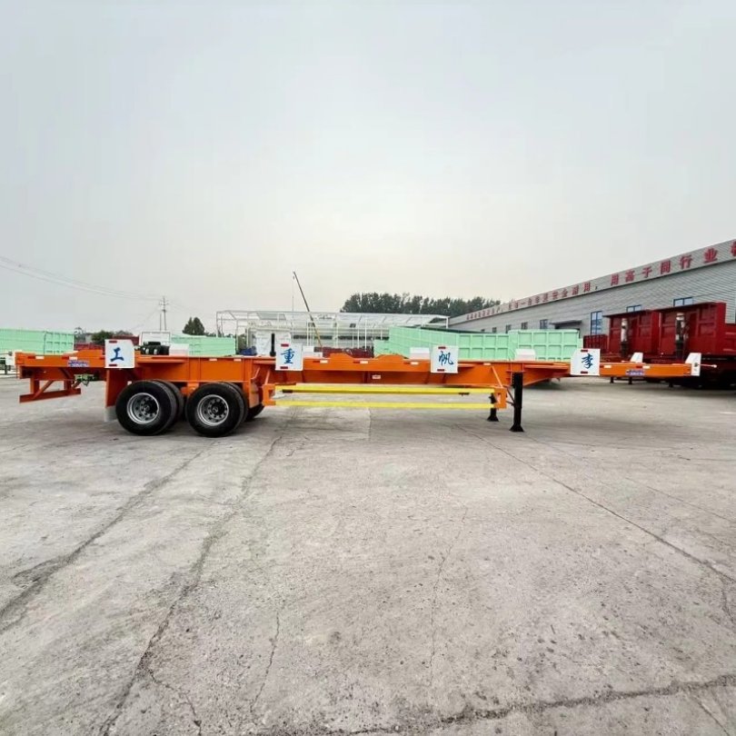 Customized Heavy-Duty Container Transport Skeletal Semi-Trailer for Efficient Shipping
