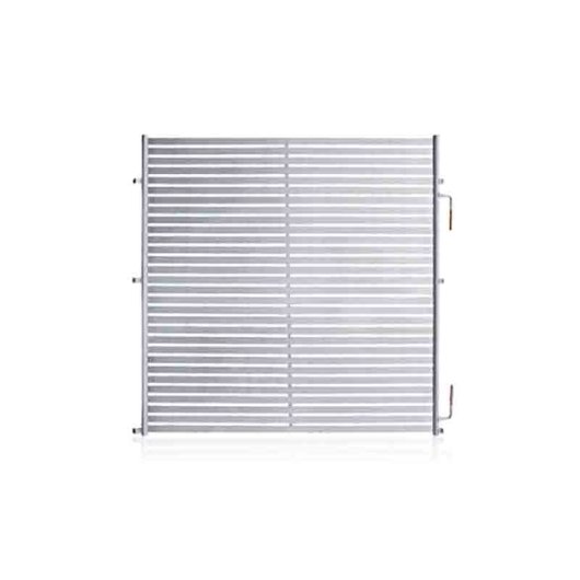 Heat pump water heater series microchannel condenser