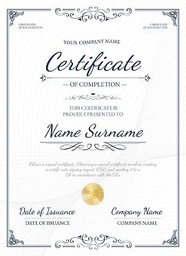Quality Management System Certification Certificate