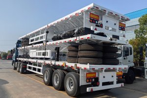 Axles Flatbed Semi Trailer