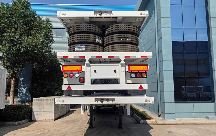 Axles Flatbed Semi Trailer