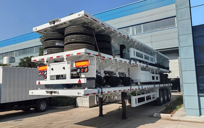 Axles Flatbed Semi Trailer
