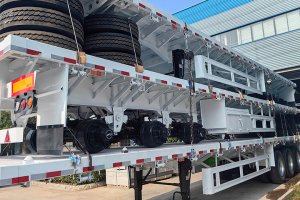 Axles Flatbed Semi Trailer