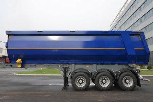 U-shaped 3-axle dump semitrailer