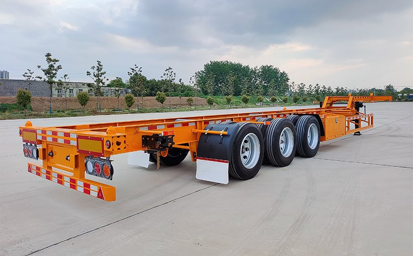 45ft Big Gooseneck Skeleton Semi Trailer