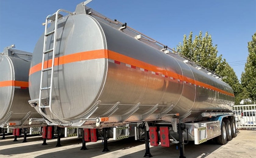 Aluminum Alloy Oil Tanker Semi Trailer