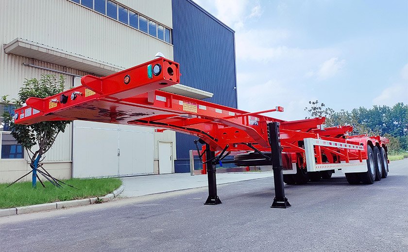 40ft Straight Beam Skeleton Semi Trailer
