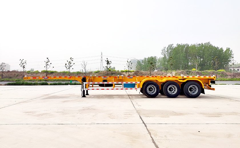 40ft 45ft Straight Beam Skeleton Semi Trailer