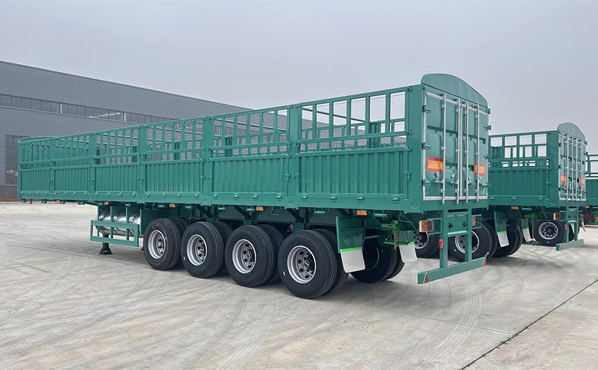 4 Axle Bulk Cargo Fence Semi Trailer