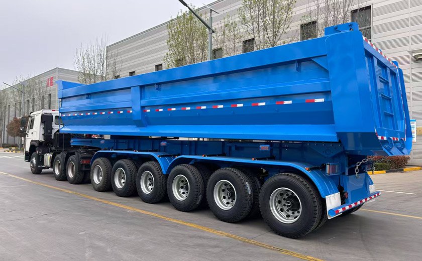 6 Axles Rear Dump Semi Trailer