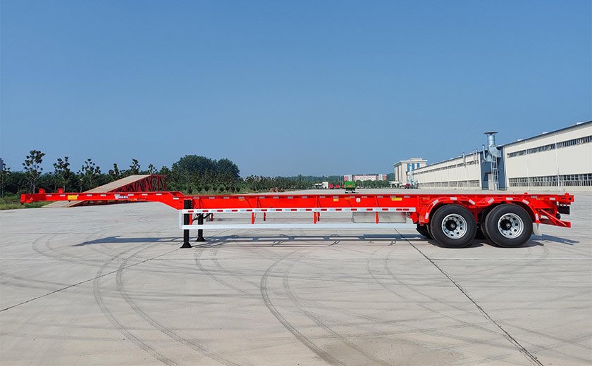 45ft Gooseneck Skeleton Semi Trailer